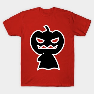 Scary funny pumpkin guy for halloween T-Shirt